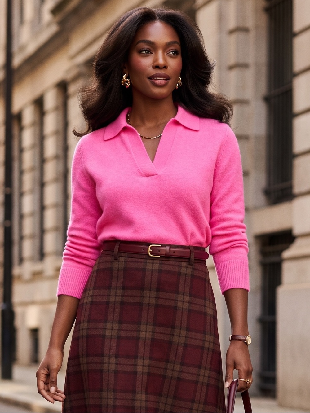 J.Crew Extra-Soft Yarn Sweater Polo – Bright Pink
